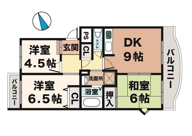 シャトラン高月の間取り