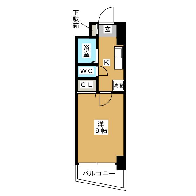 ロイヤル日赤通８０の間取り