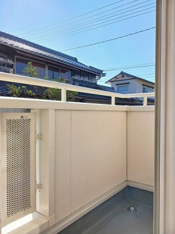 バルコニー　落ち着いた時間を過ごせるバルコニーです