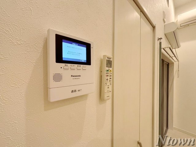 セキュリティ　モニター付きインターホンです