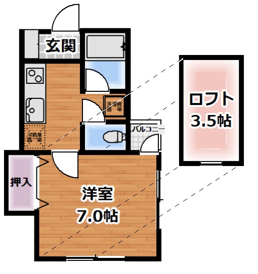 カーサーMの間取り写真