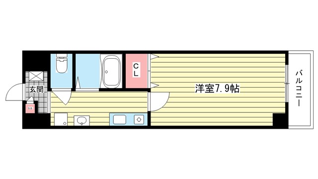 阪急宝塚線 服部天神駅 徒歩5分 7階建 築28年の間取り写真