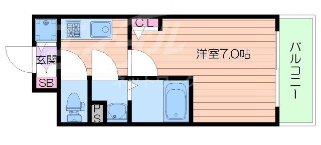 エスリード梅田グレイスの間取り写真