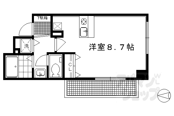 プレサンス京大東の間取り写真