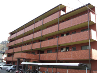静岡市葵区籠上のマンションの建物外観