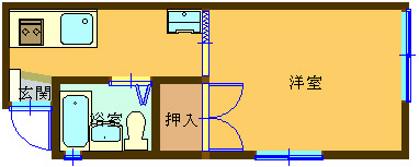 モンパレス国定第１－５号館の間取り