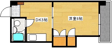 広島市西区楠木町のマンションの間取り