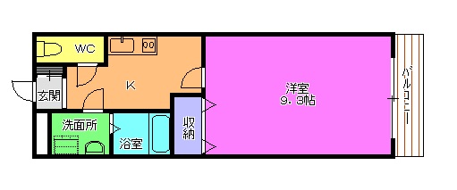 加古川市平岡町西谷のアパートの間取り