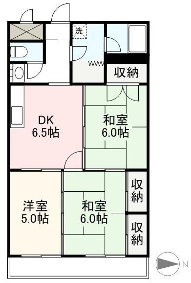 高松市桜町のマンションの間取り