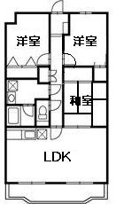 ヴィラハピネスの間取り