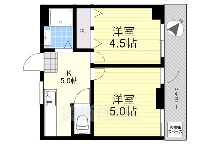 蓮芽ビルの間取り