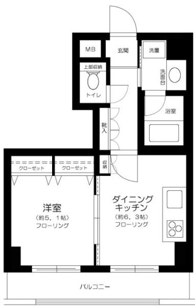 クレッセント中目黒の間取り