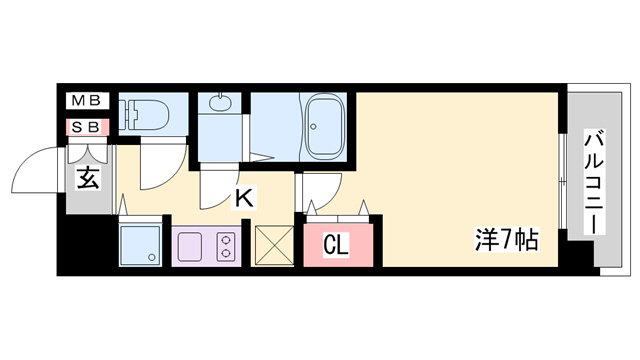 ＬＡＶ神戸三宮の間取り