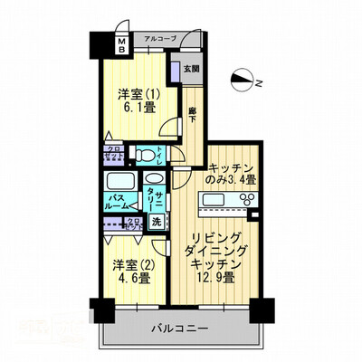 アルファライフ松島公園IIの間取り