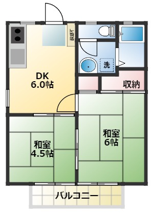 パナハイツあすなろの間取り