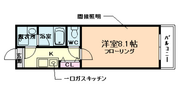 ベルフェリーク天満橋の間取り