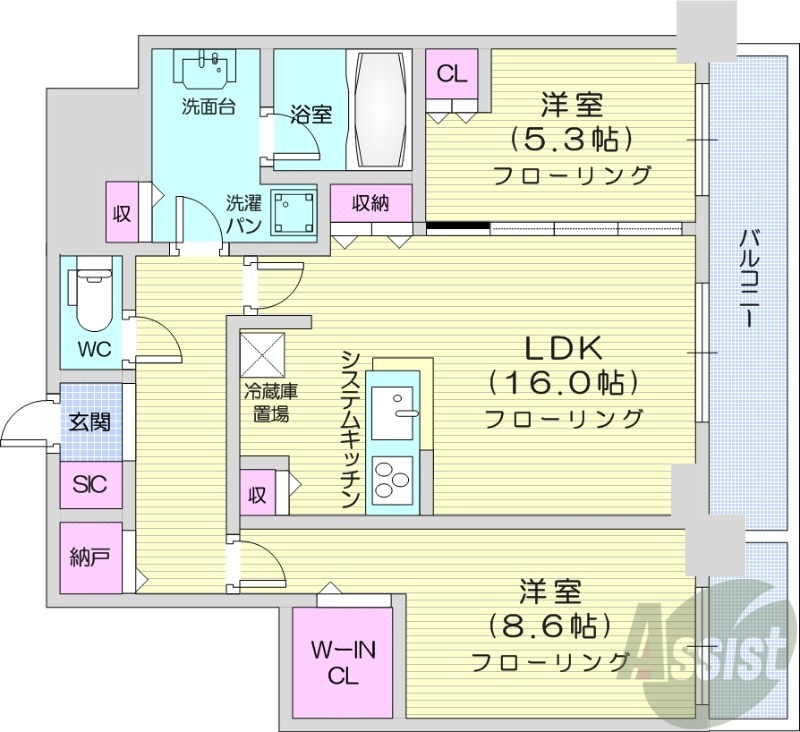 ONE札幌ステーションタワーの間取り