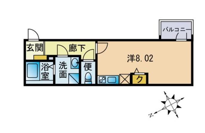 江東区南砂のアパートの間取り