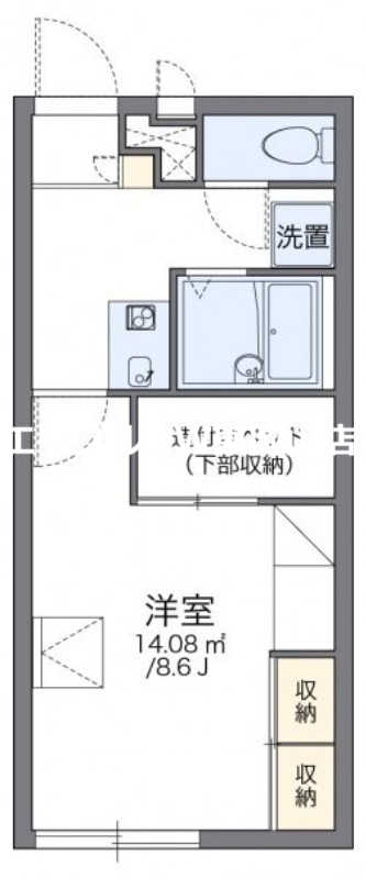 レオパレス伊部の間取り