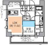 レスピール蓮根の間取り