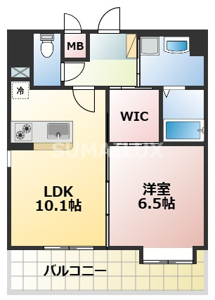 熊本市中央区大江のマンションの間取り