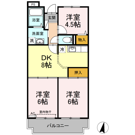 【グランメール津田山の間取り】