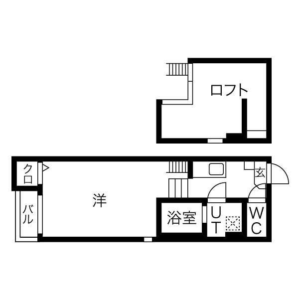 【豊中市柴原町のアパートの間取り】