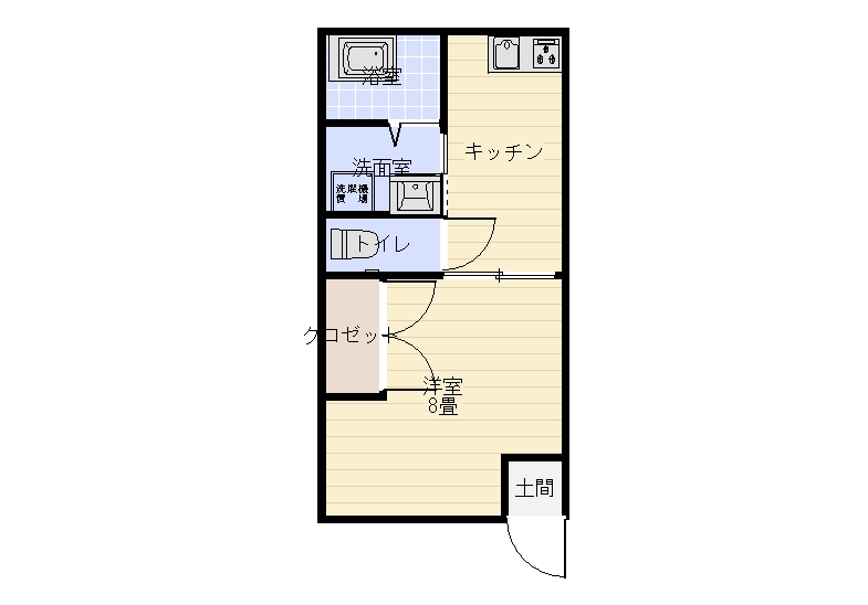 マルモトアパートの間取り