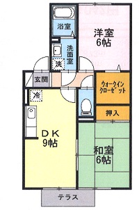 グリーンシャテロ　大和の間取り