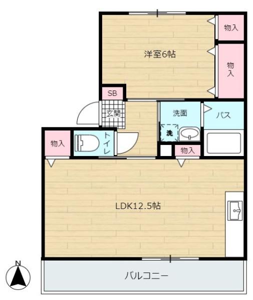 エスペランサＢの間取り