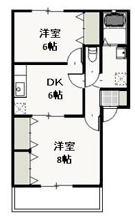 クリスタルパレスAの間取り