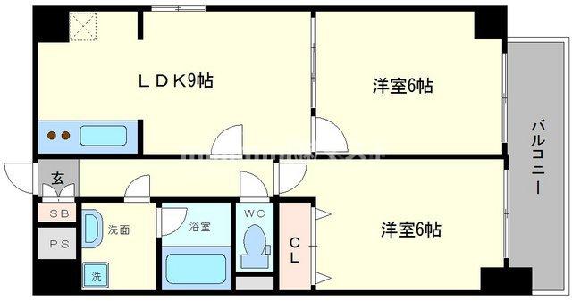 ブルグリンコート難波タワーの間取り