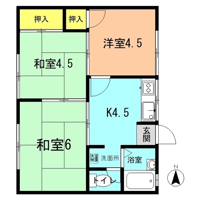 ハイツ中野の間取り