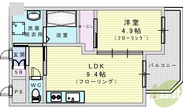 ノルデンハイム江坂IIの間取り