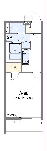 クレイノグラシアス　ツーの間取り