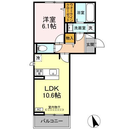 ＧＲＡＮＤ　Ｄ－ＲＯＯＭ渚の間取り