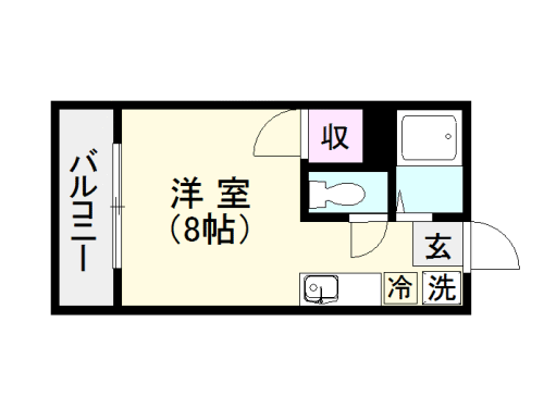 鹿児島市平之町のマンションの間取り