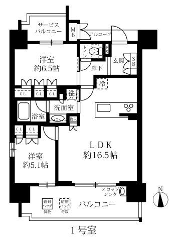 グランパセオ名駅那古野の間取り