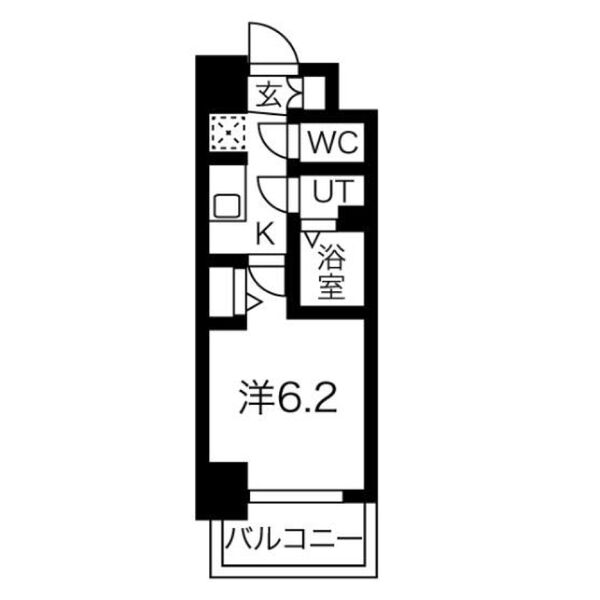 スプランディット天王寺DUEの間取り