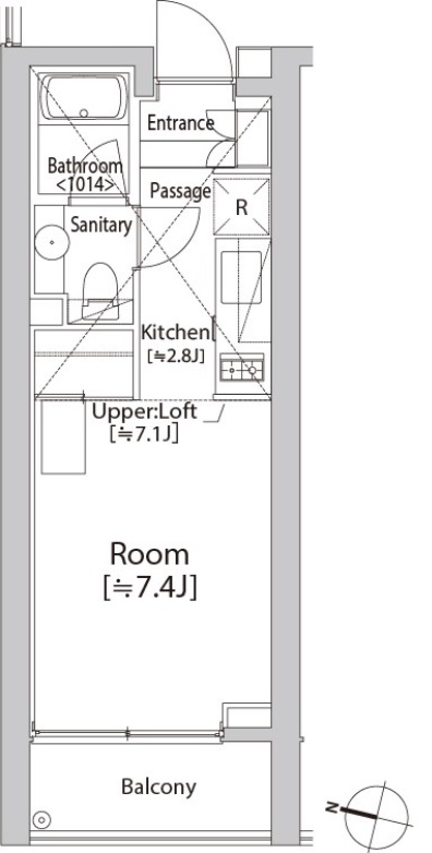 【渋谷区桜丘町のマンションの間取り】