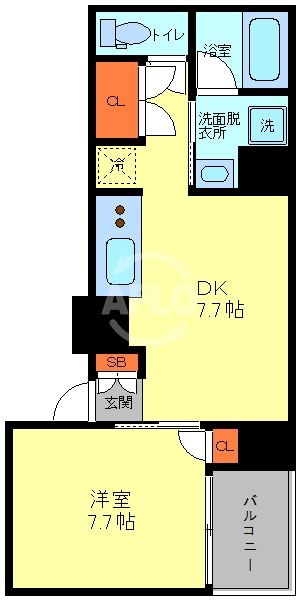 【MT玉造の間取り】