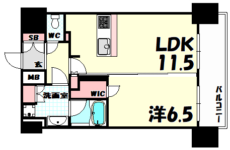 プレサンス神戸元町の間取り