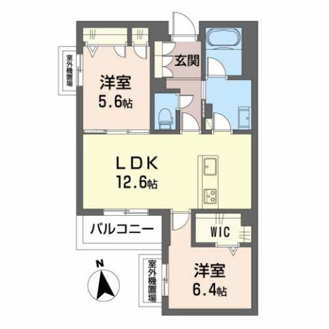 【大阪市住吉区杉本のマンションの間取り】