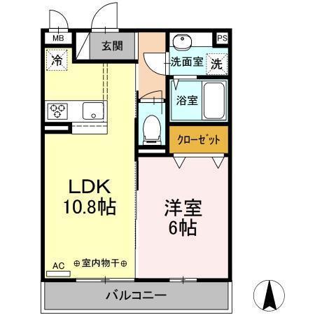 コモンリード華孝　山王の間取り