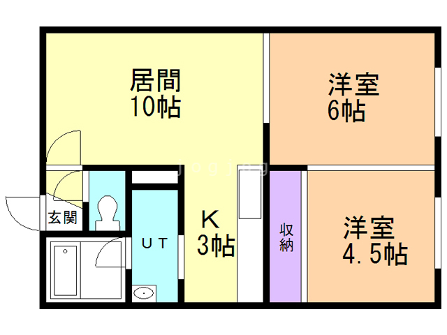 ポンドインハウスIIの間取り