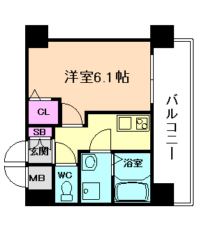 エスリード南森町の間取り