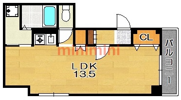 茨木市新庄町のマンションの間取り