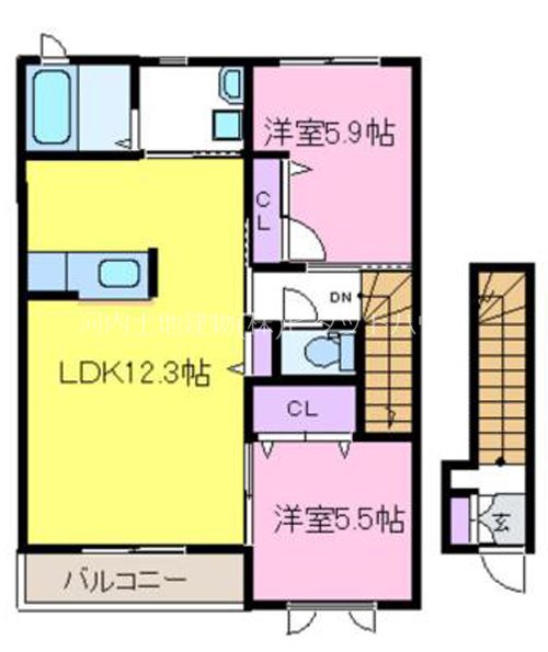 エバー・オンワード 2の間取り