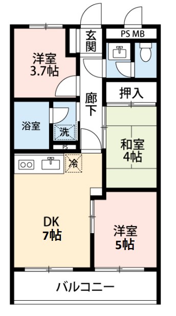 PLENDY大宮七里の間取り