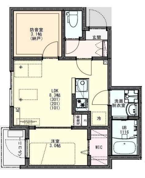 KIS松戸市馬橋アパート2期の間取り